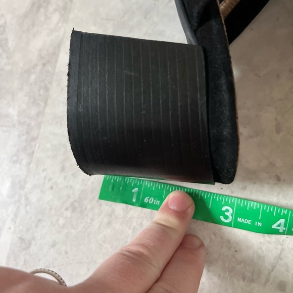 Aquatalia Summer Suede Strappy Platform Block Heel Sandals 9 Chunky Dress Classy - Picture 8 of 9